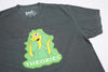 Theories Healthy Green Glow Garment Dyed Tee Washed Black