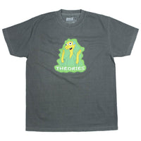 Theories Healthy Green Glow Garment Dyed Tee Washed Black