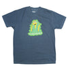 Theories Healthy Green Glow Garment Dyed Tee Washed Navy