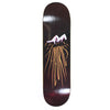 Theories Brand Kellar Skateboard Deck bottom graphic with Magician's hands emitting electricity that spells out the word "Theories"