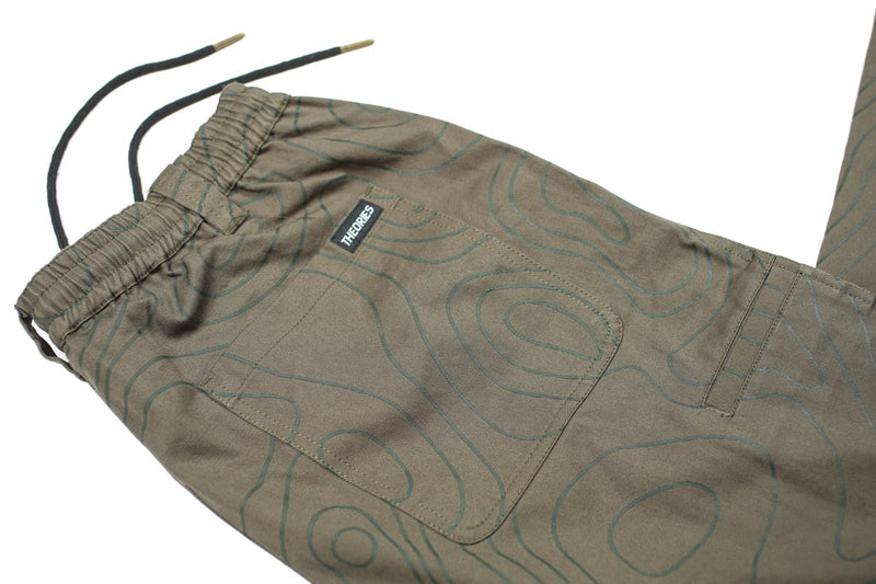 Theories Stamp Lounge Pant Contour Green