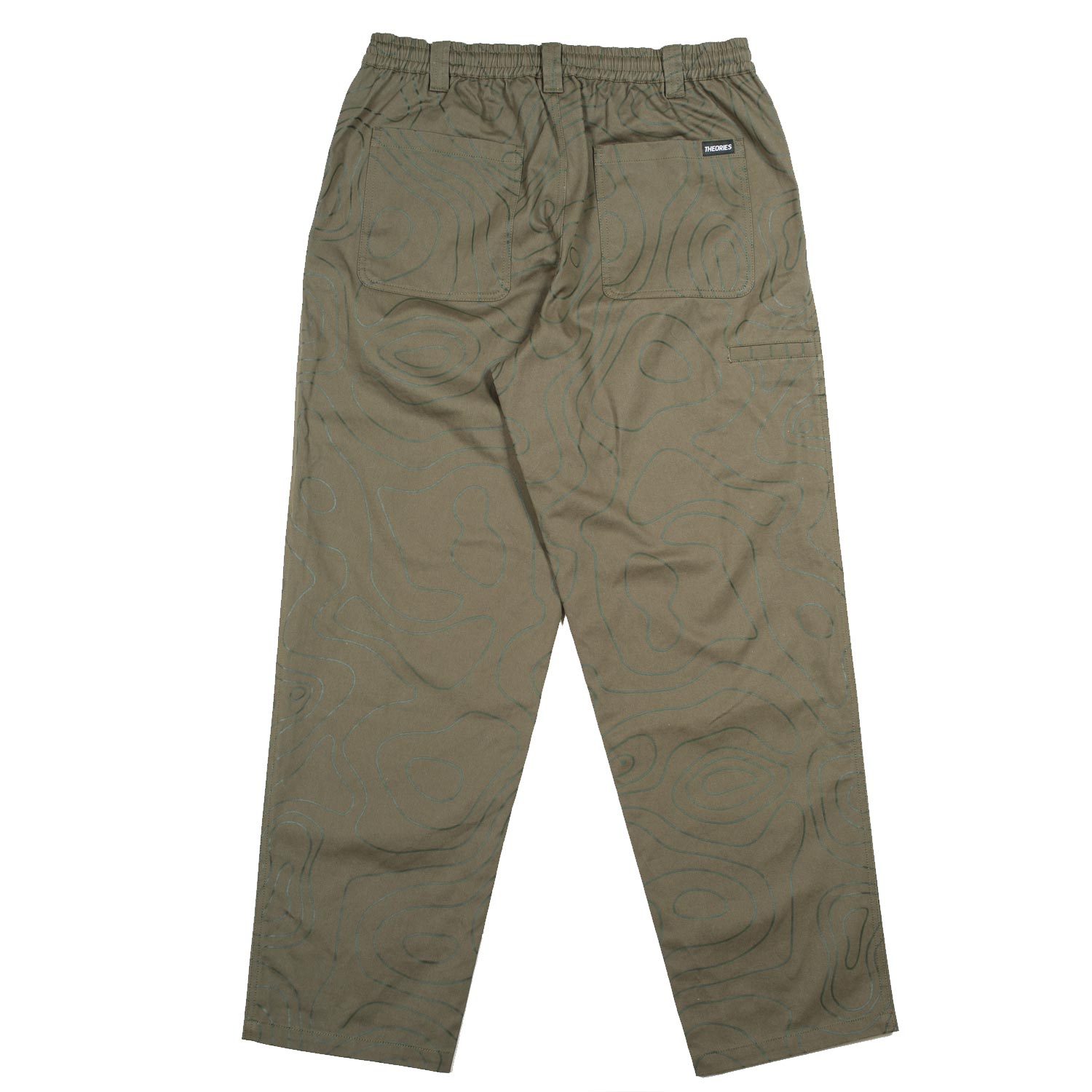 Theories Stamp Lounge Pant Contour Green