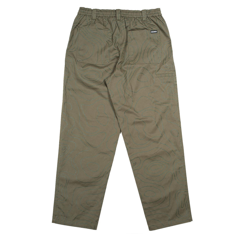 Theories Stamp Lounge Pant Contour Green