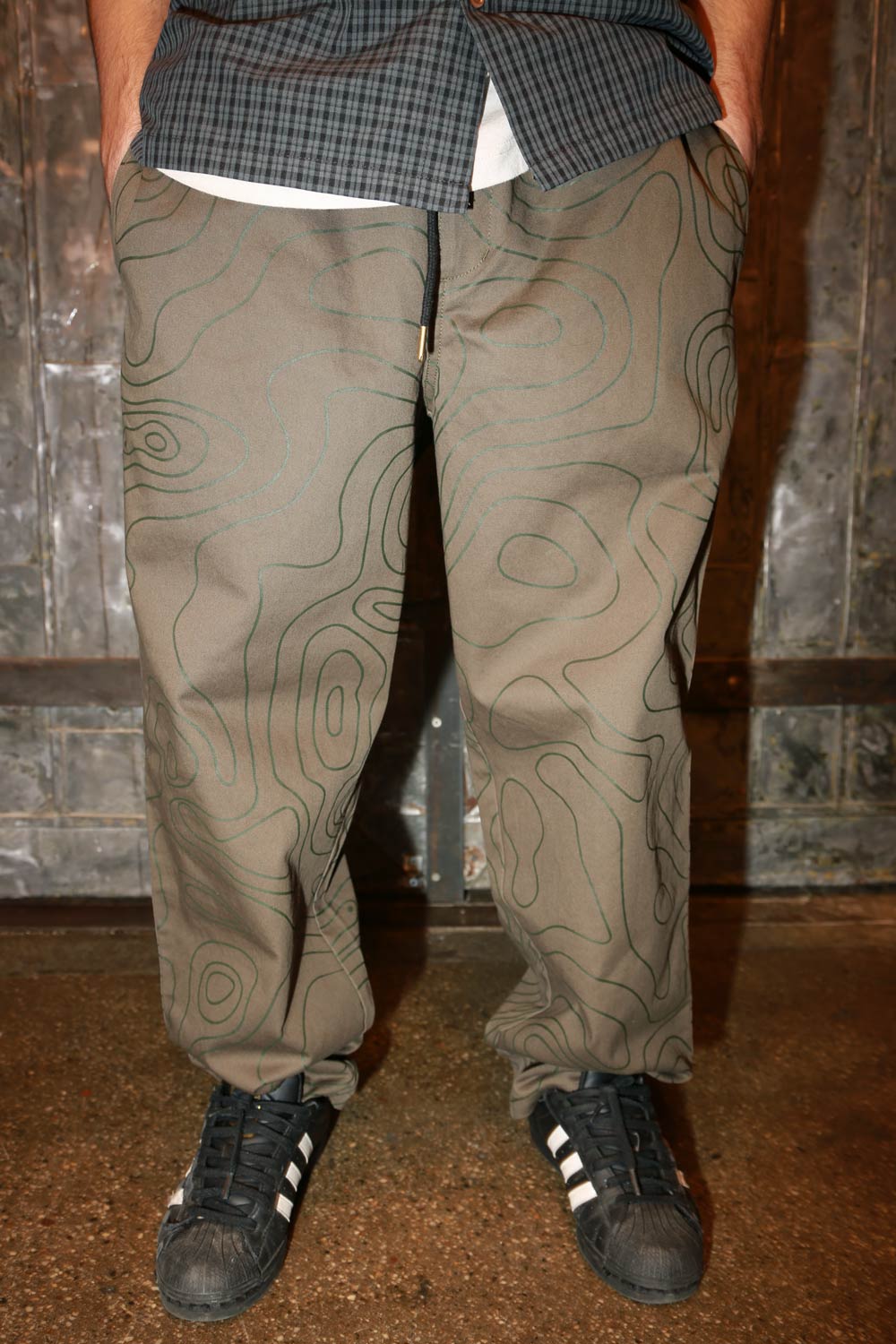 Theories Stamp Lounge Pant Contour Green