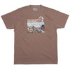 Theories Majesties Garment-Dyed Tee Washed Brown