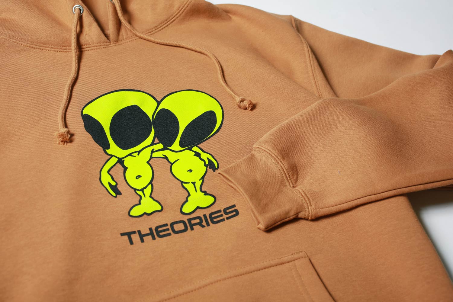 Theories Twins Hoodie Saddle Brown