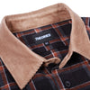 Theories CASCADIA CORD COLLAR FLANNEL Shirt Black Collar