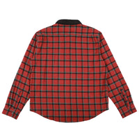 Theories CASCADIA CORD COLLAR FLANNEL Shirt Brick  Back