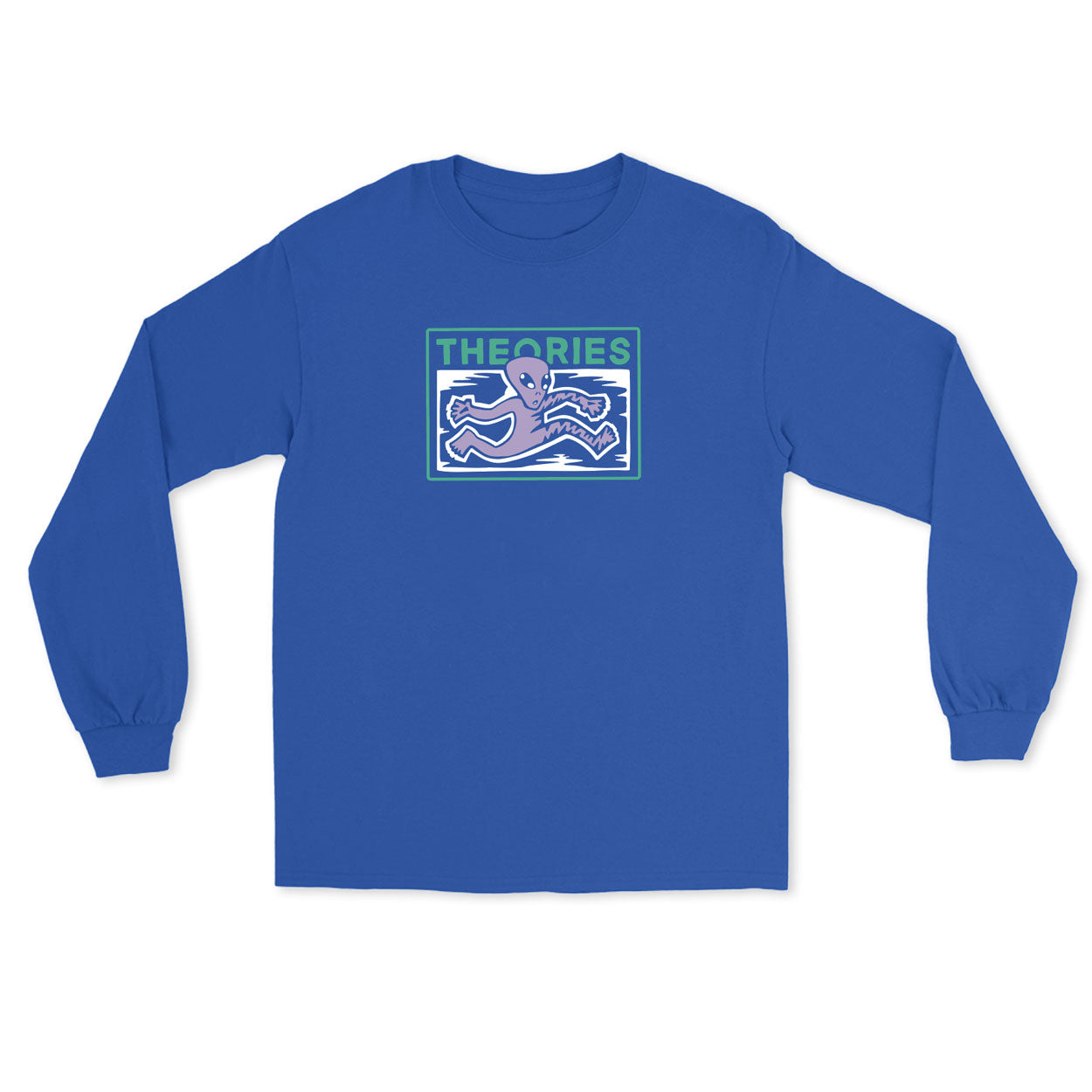 Theories Enigma Long Sleeve Tee Royal