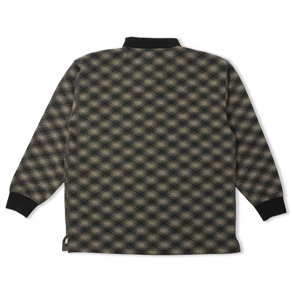 Theories ESP Long Sleeve Polo Shirt Navy Back