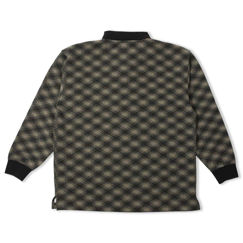 Theories ESP Long Sleeve Polo Shirt Navy Back