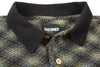 Theories ESP Long Sleeve Polo Shirt Navy Collar Detail