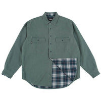 Theories Flannel Lined Union Shirt Sea Green