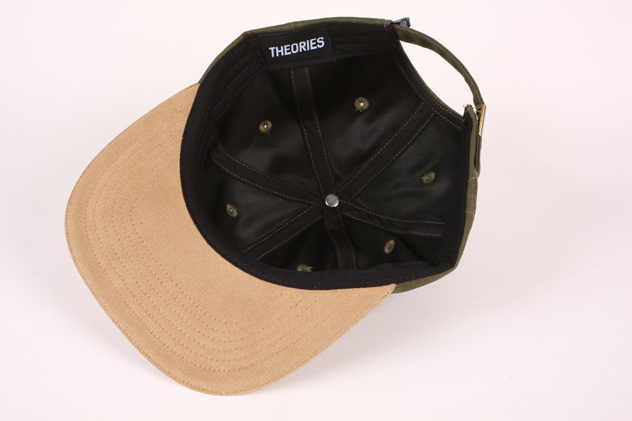 Theories Hand of Theories Strapback Washed Green / Cedar Suede