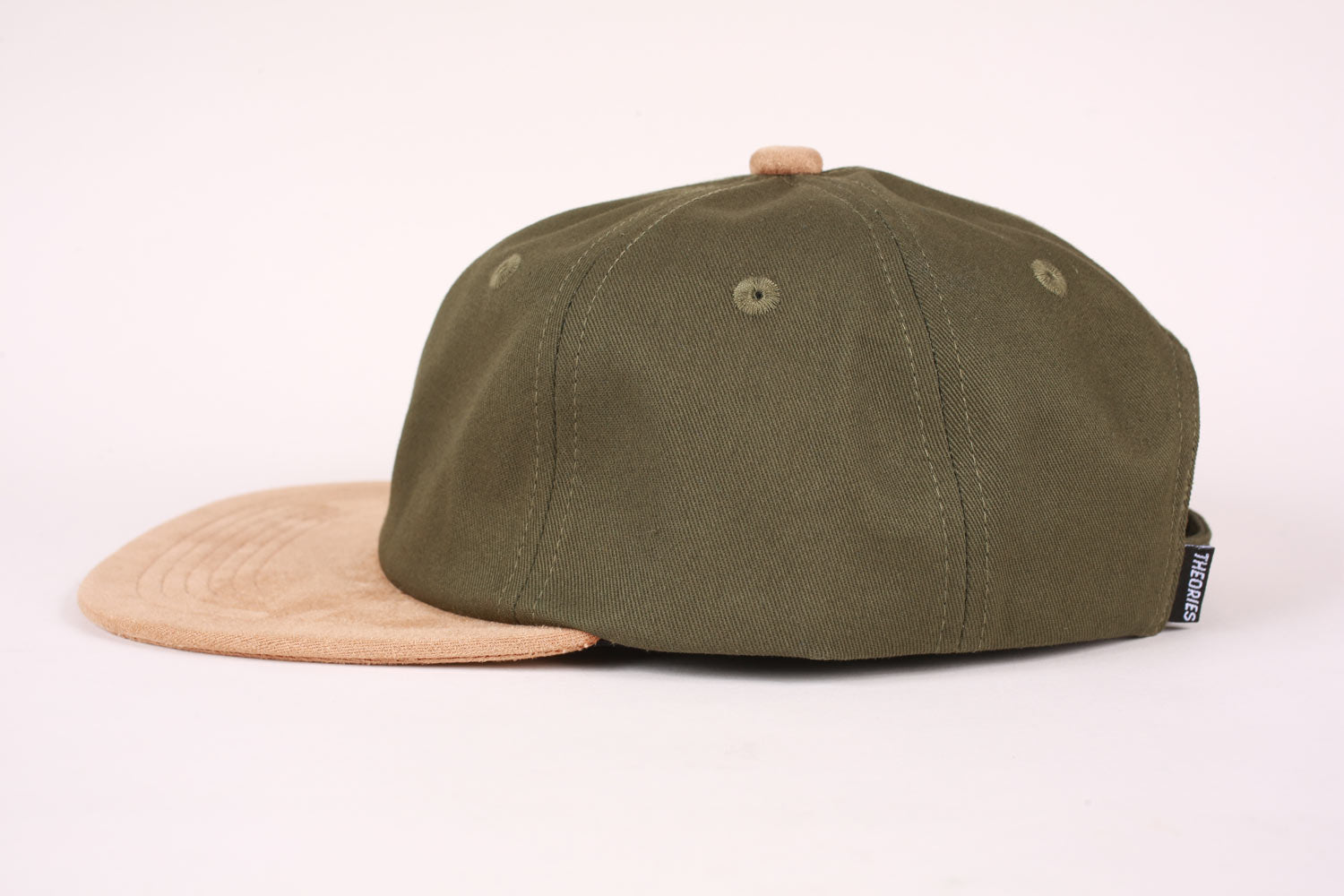 Theories Hand of Theories Strapback Washed Green / Cedar Suede