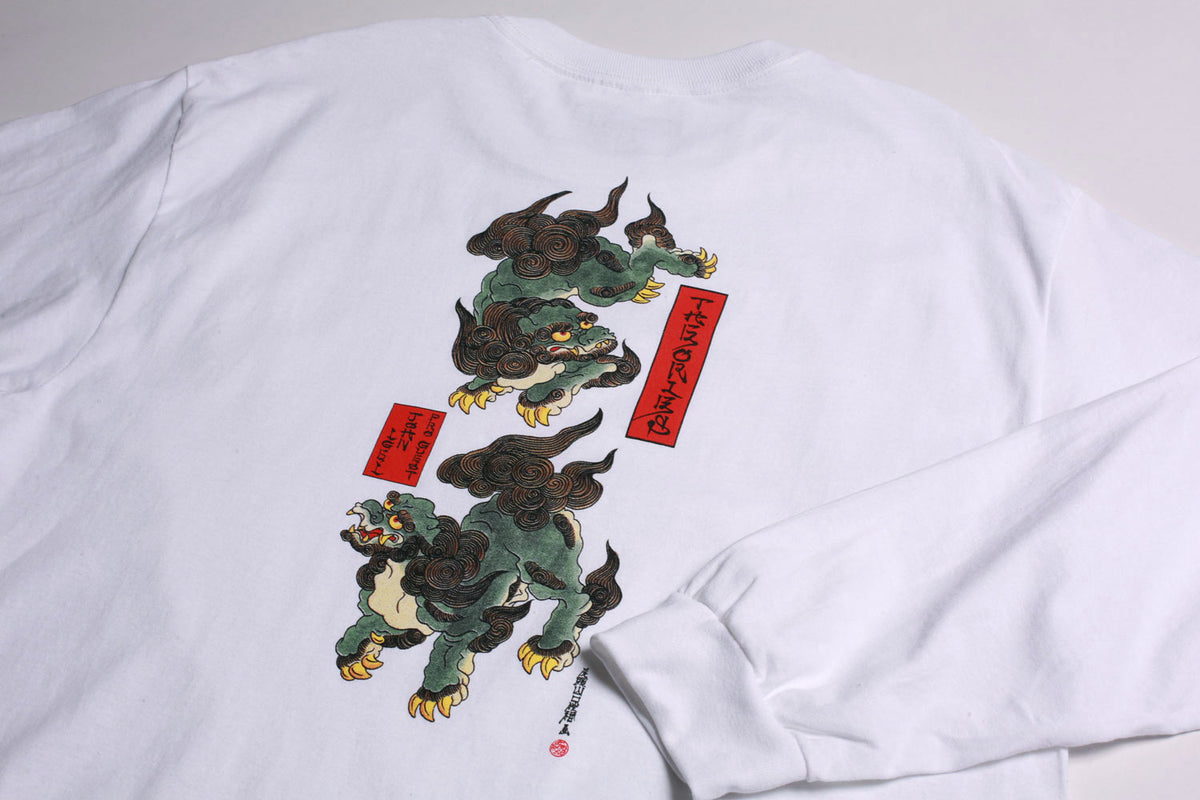 Theories Igei Dragon Longsleeve Tee White