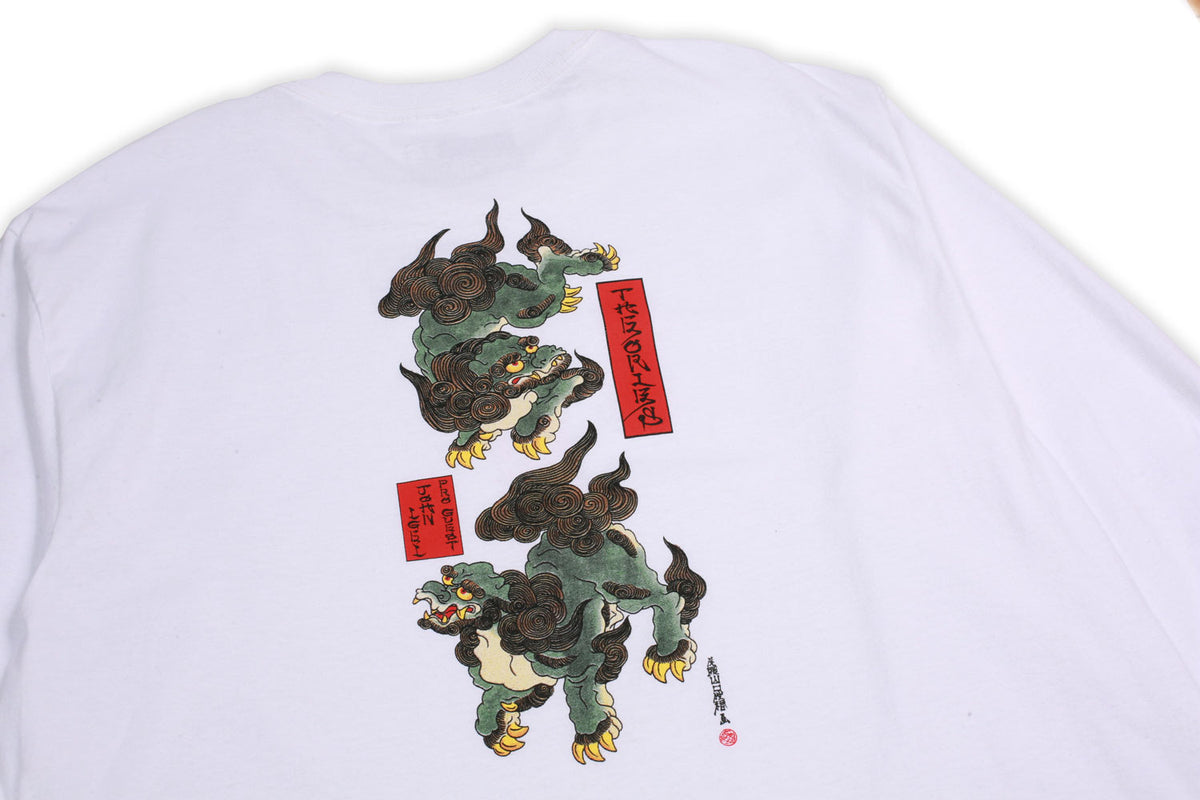 Theories Igei Dragon Longsleeve Tee White