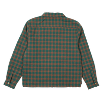 Theories Lantern Qulited Flannel Jacket Green