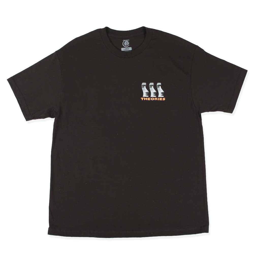 Theories LOST MOAI Tee BLACK Front