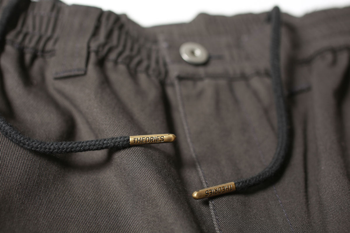 Theories Stamp Lounge Pant Charcoal