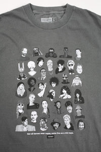 Theories Mixtape Tee Garment Dyed Faded Black