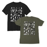 T-shirt Mixtape Theories Teint en pièce Noir délavé