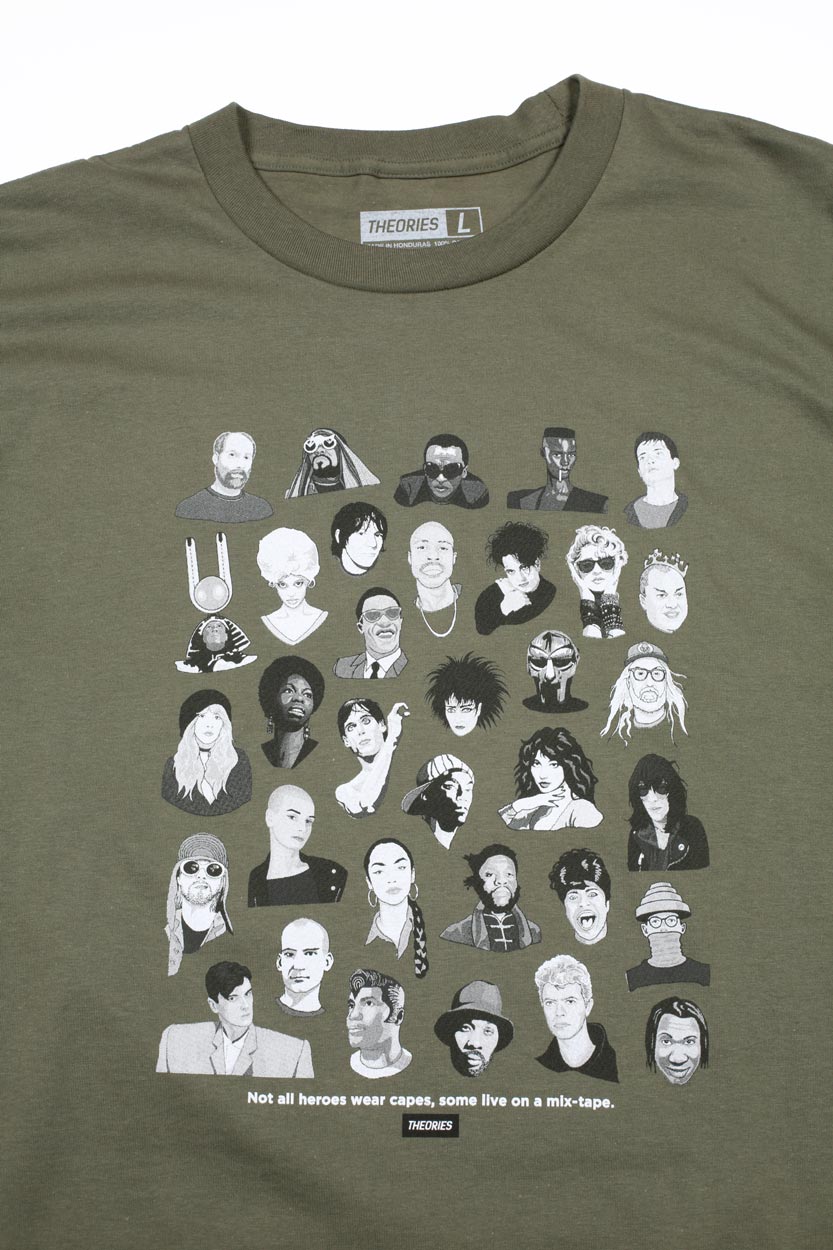 Theories Mixtape Tee Olive