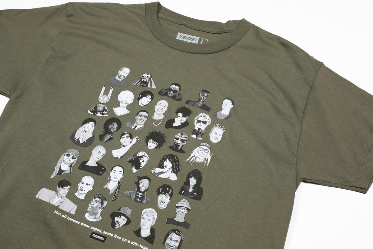 Theories Mixtape Tee Olive