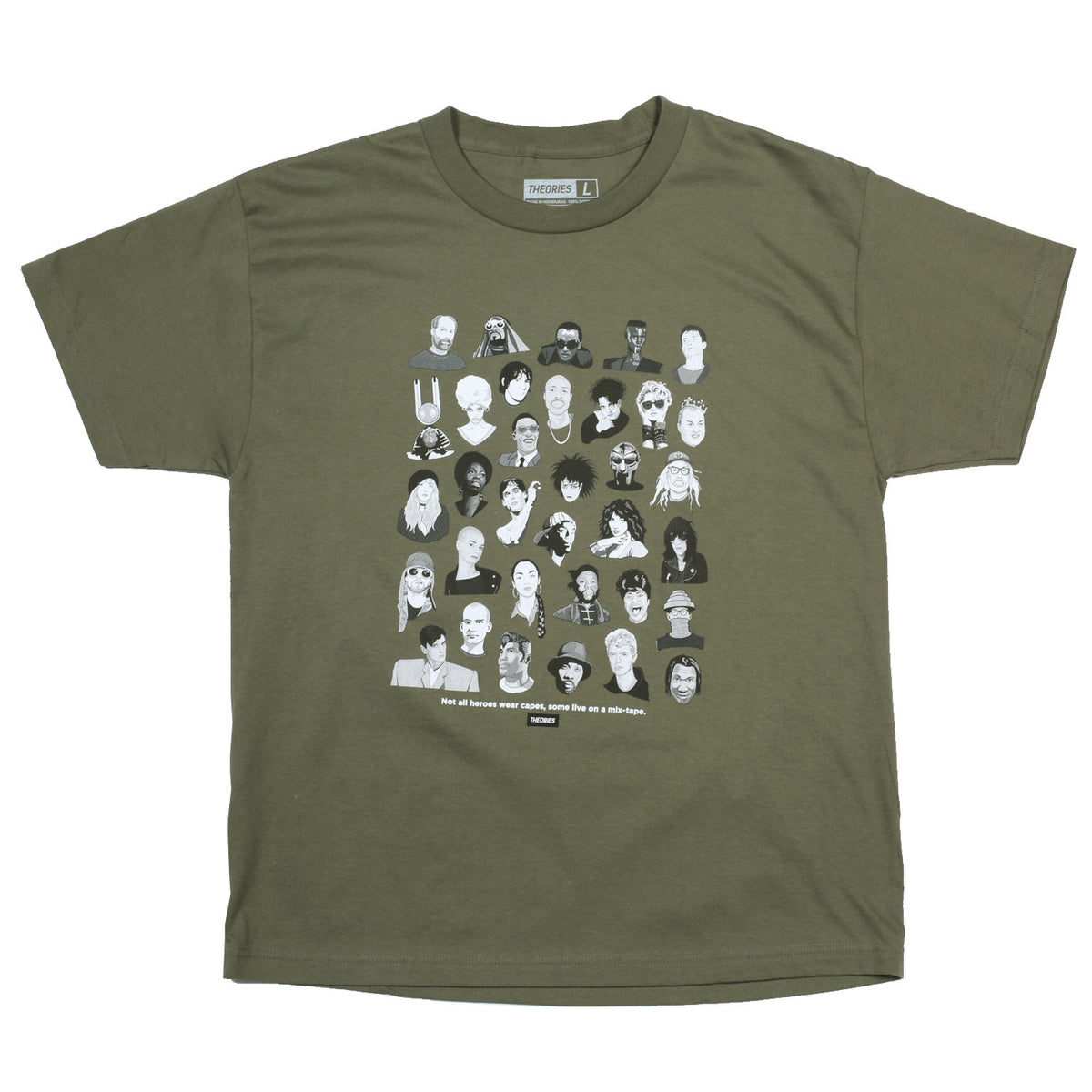 Theories Mixtape Tee Olive