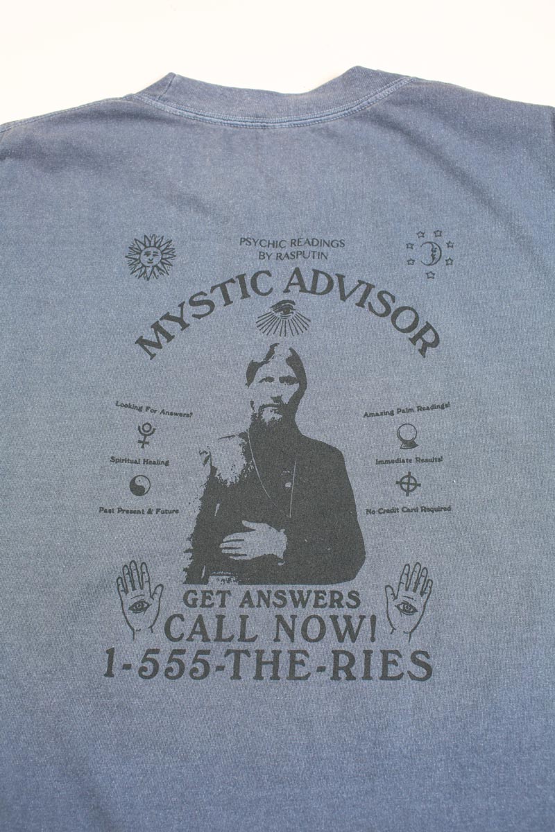 Theories Mystic Advisor Tee Garment Dyed Navy