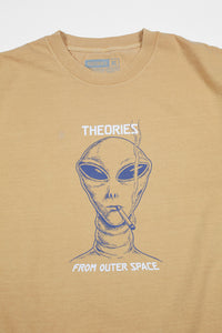 Theories Outer Space Garment Dyed Tee Mustard