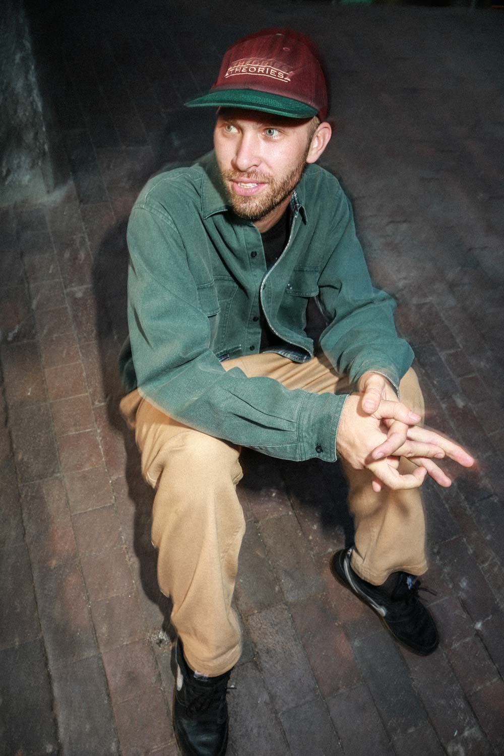 Theories Palmer Snapback Hat Burgundy