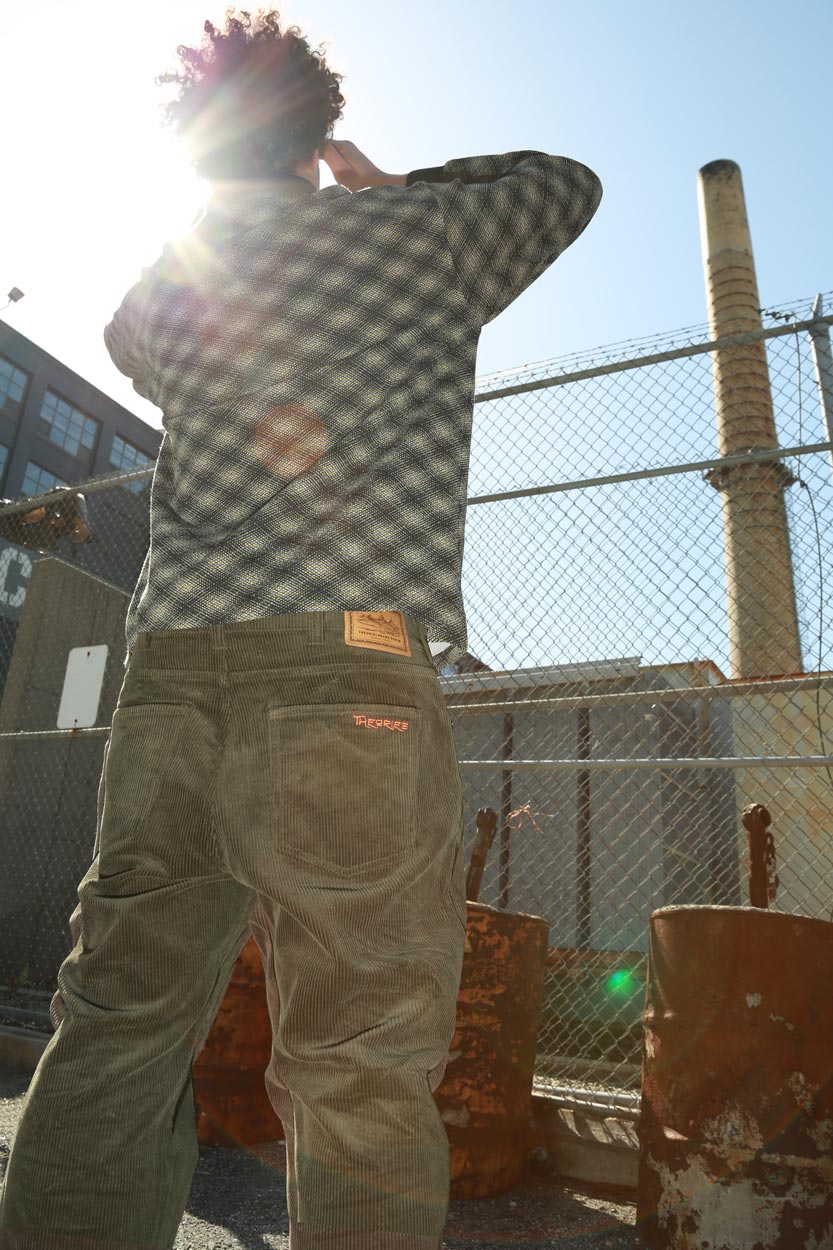 Theories Pavillion Corduroy Pants Moss