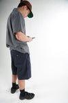 Theories PIANO TRAP II SHORTS Navy Model Side