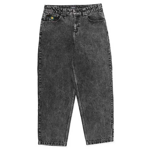 Theories Plaza Jeans Acid Wash Black Front