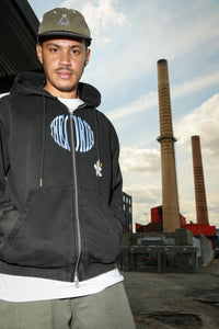 Theories Pollinate Zip-Hoodie Black