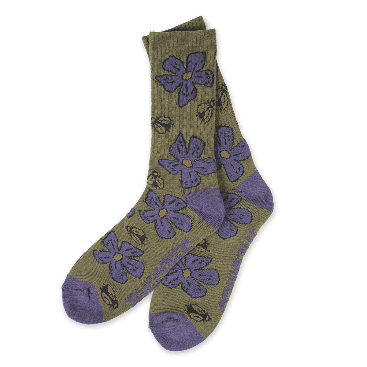 Theories POLLINATE SOCK Green / Purple FRONT