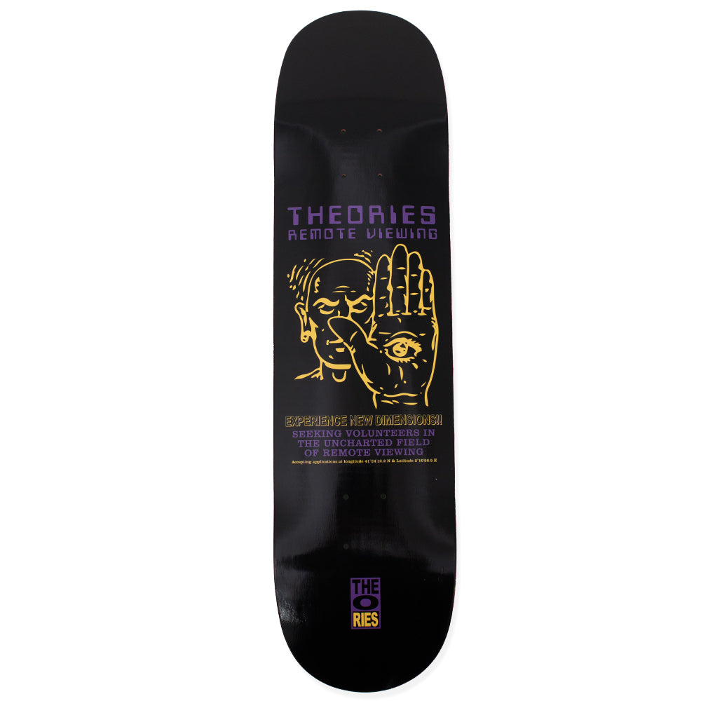 Theories REMOTE VIEWING Skateboard Deck Front