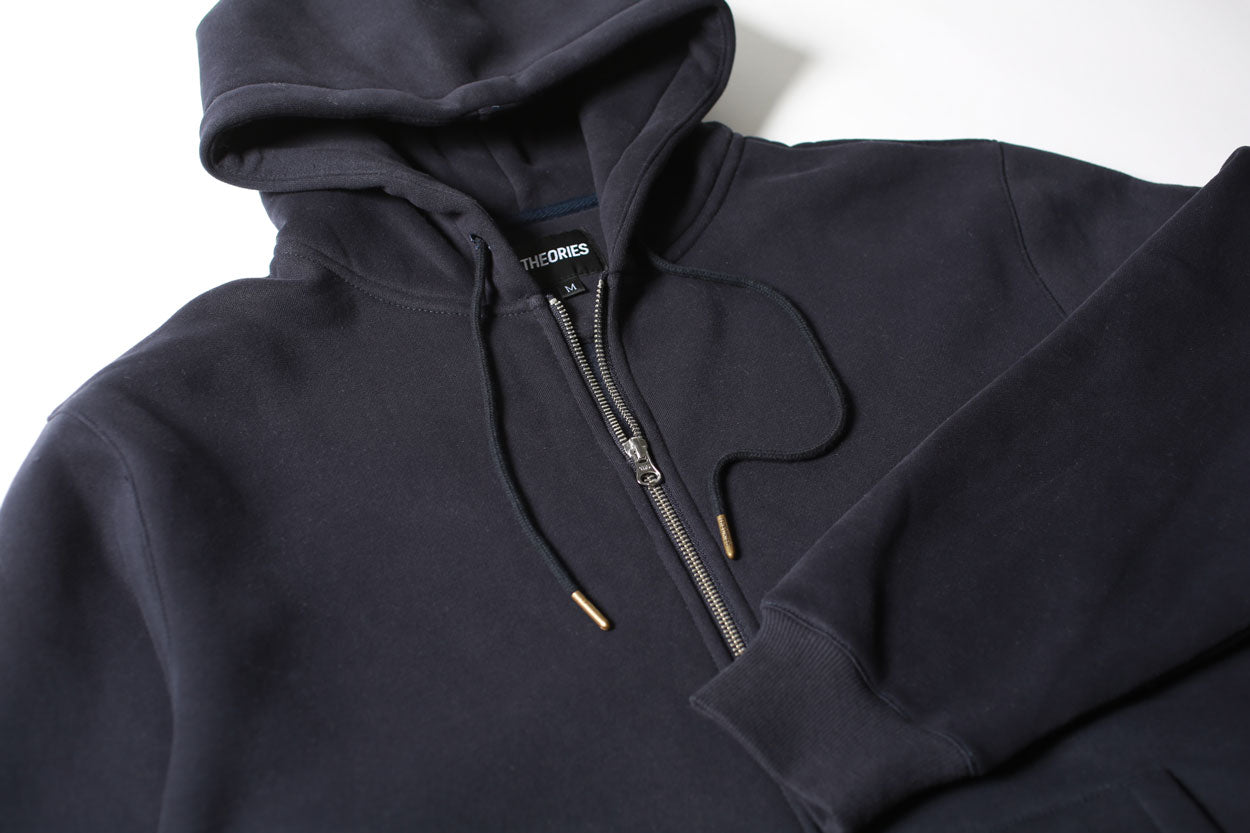 Theories SCRIBBLE SPORT ZIP HOODIE Navy