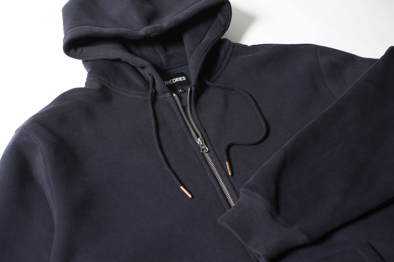 Theories SCRIBBLE SPORT ZIP HOODIE Navy
