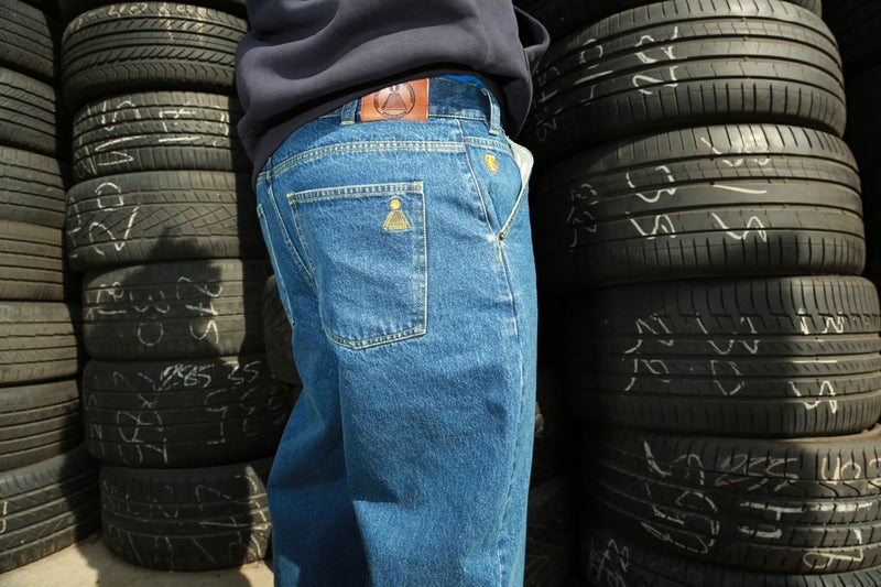 Theories Scribble Jeans Washed Blue