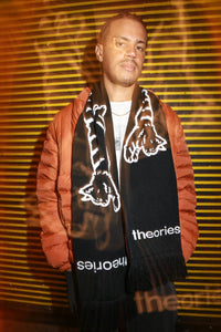 Theories Conscious Kitty Scarf Black