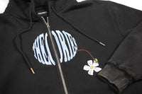 Theories Pollinate Zip-Hoodie Black