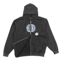 Theories Pollinate Zip-Hoodie Black