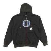 Theories Pollinate Zip-Hoodie Black