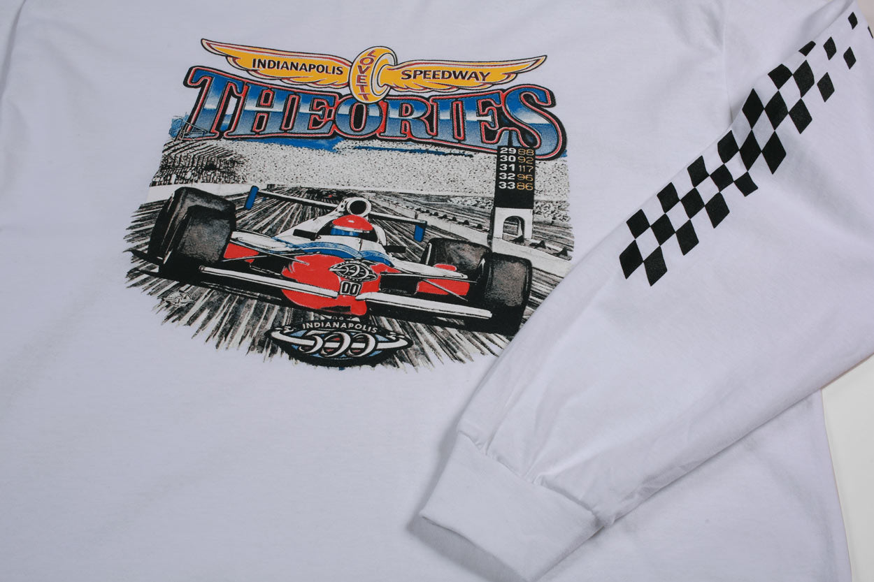 Theories Speedway Longsleeve Tee White