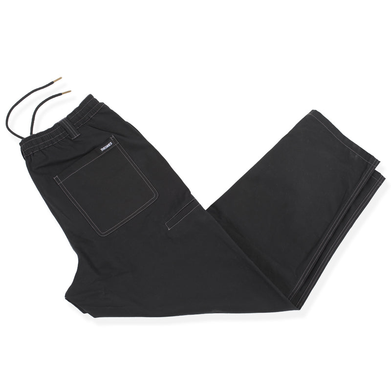 Theories Stamp Lounge Pant Black w/ Grey Contrast Stitch FOLD