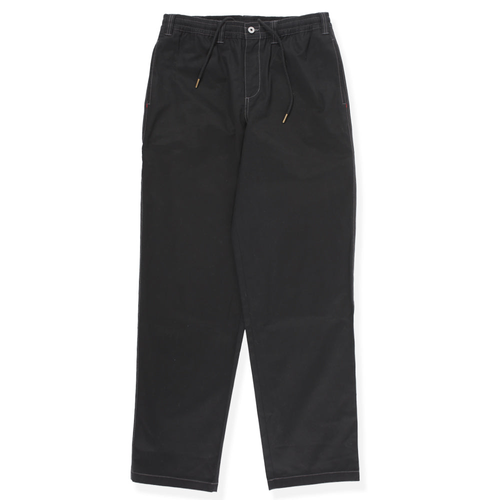 Theories Stamp Lounge Pant Black w/ Grey Contrast Stitch FRONT