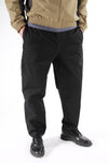 Theories Stamp Lounge Pant Black w/ Grey Contrast Stitch MODEL FRONT