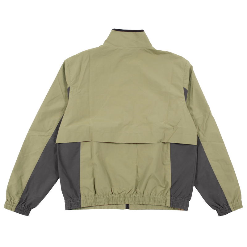 Theories TAILWIND VENTED WINDBREAKER JACKET Olive back flat
